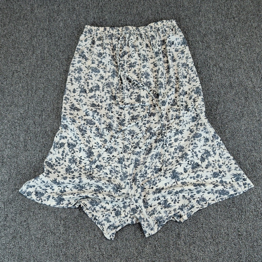 Sunkissed Couture Boho Floral Shorts Womens Small White Blue Polyester‎ India
